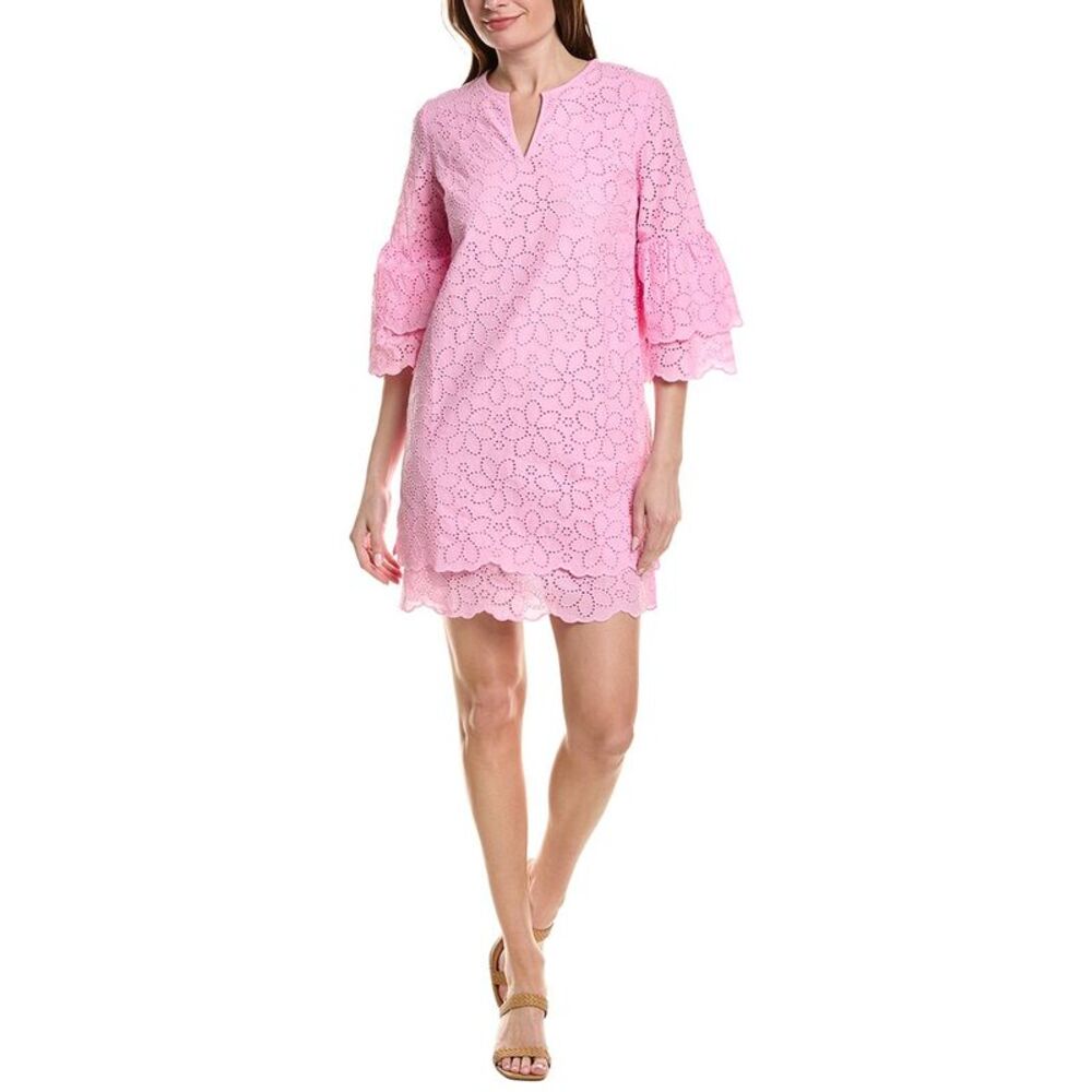 Tyler Böe Womens  Christa Eyelet Dress, Pink